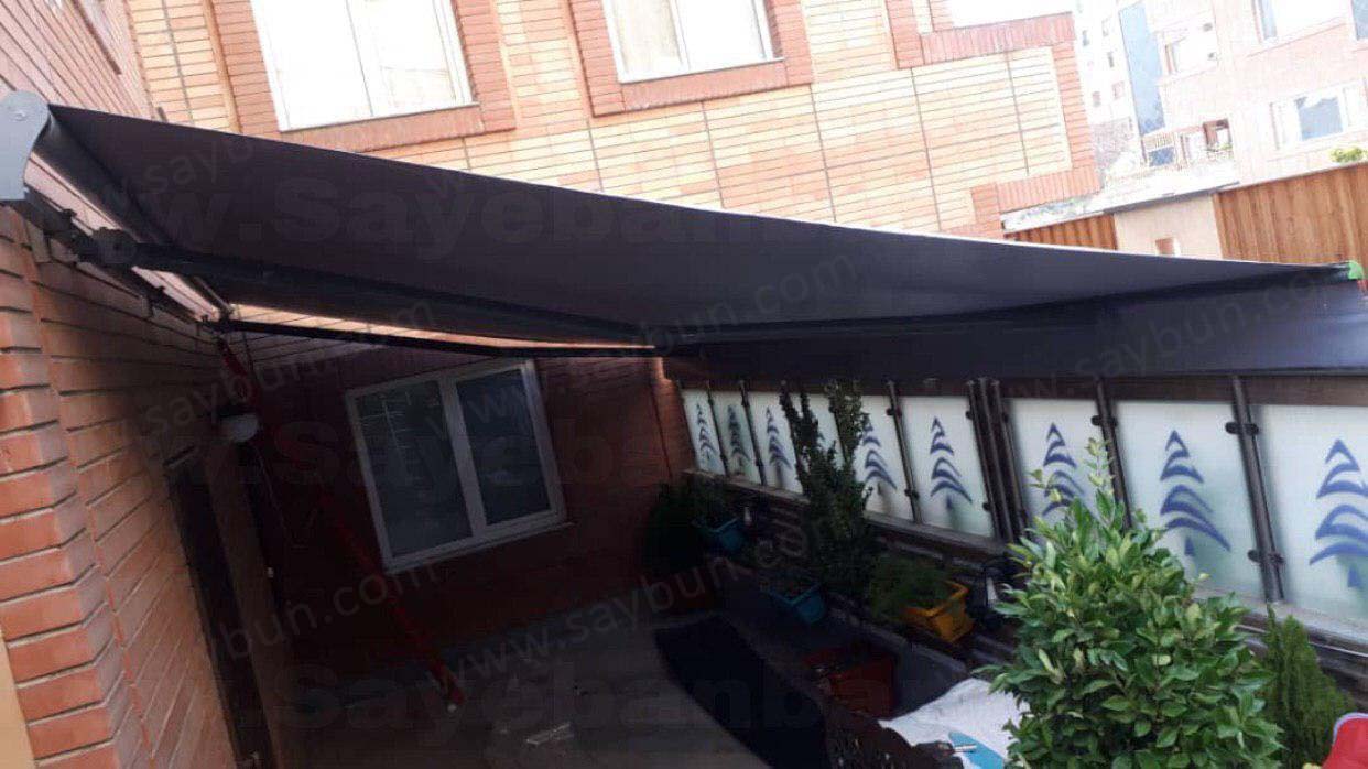 سایبان برقی بالکن - سایبان متین