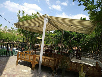 سایبان برقی-سایبان دو طرفه